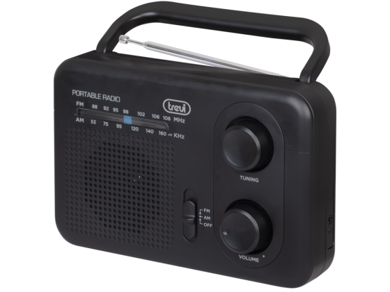 radio trevi ra 7f64 portable am/fm radio black