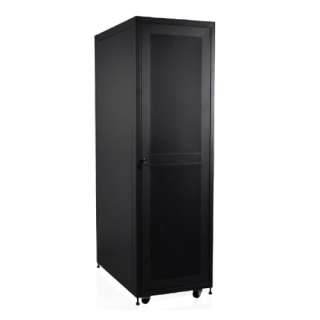 wp standing server rack rsa series 19 42u 800x1000mm unmounted, black ral 9005