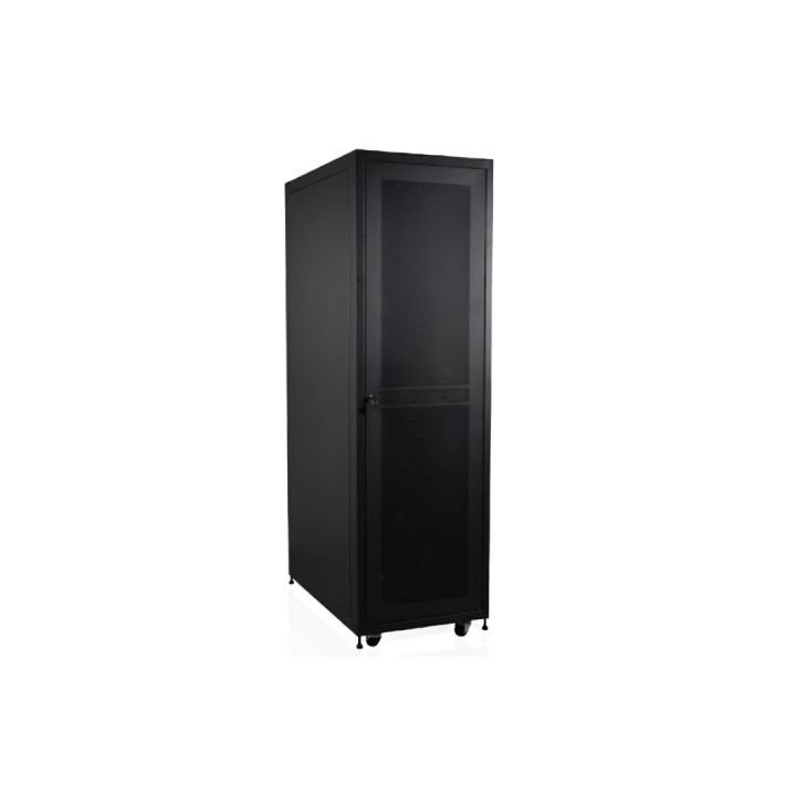 wp standing server rack rsa series 19 42u 800x1000mm unmounted, black ral 9005