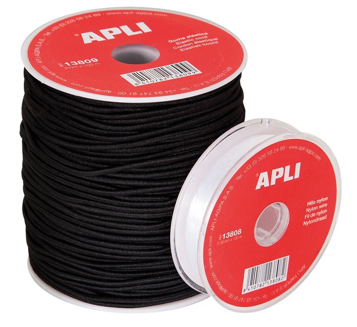 bobina de goma elastica apli 2mmx100m 13809