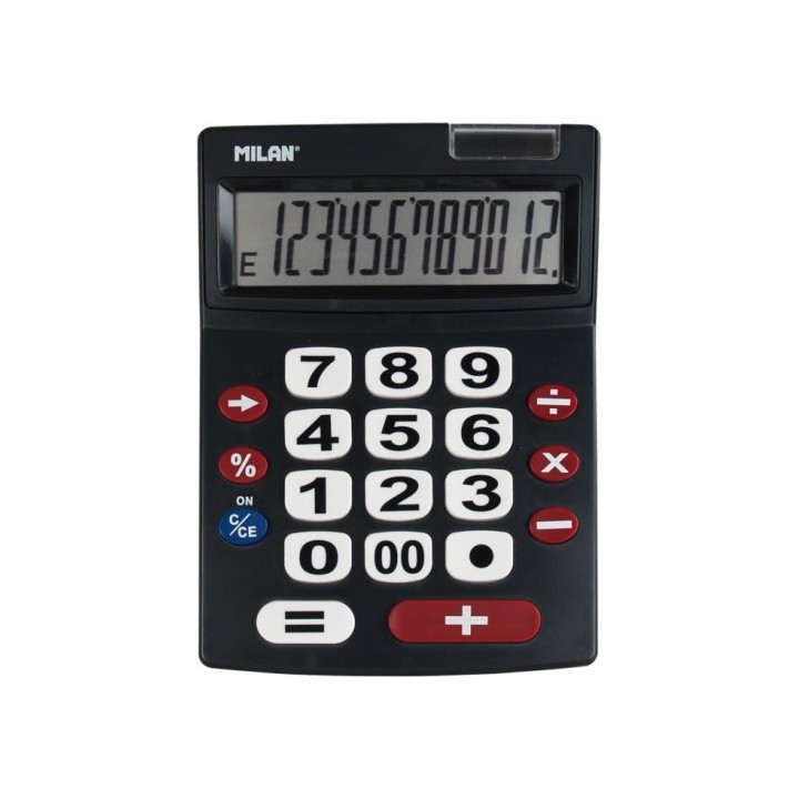 milan calculadora 12 digitos teclas grandes milan 151712bl