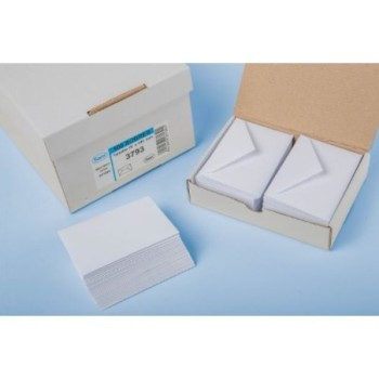 sam estuche 100 sobres para tarjeta de visita  70x105  clasico no normalizado engomado offset blanco