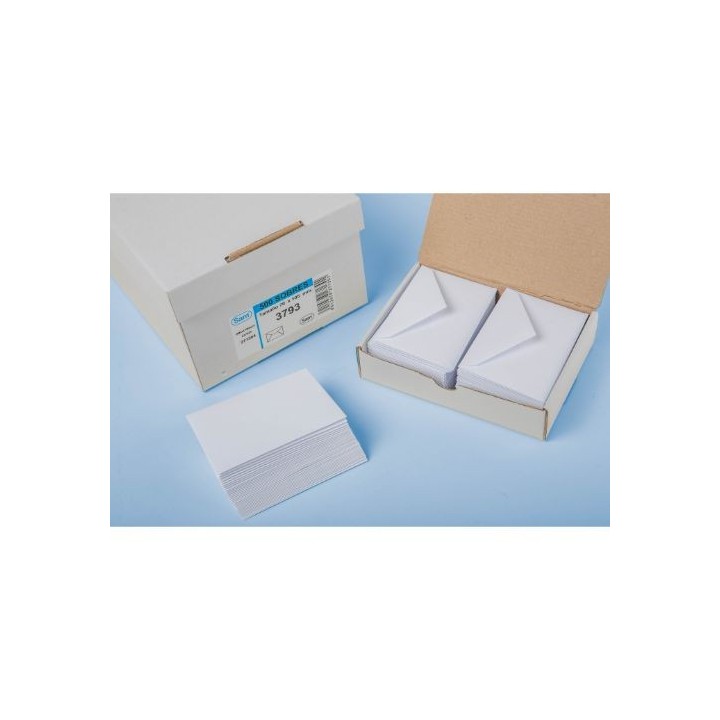 sam estuche 100 sobres para tarjeta de visita  70x105  clasico no normalizado engomado offset blanco