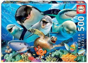 educa borras educa underwater selfies puzzle rompecabezas 500 pieza s