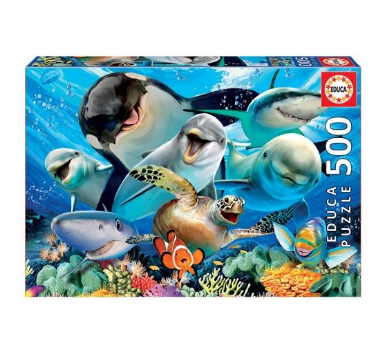 educa borras educa underwater selfies puzzle rompecabezas 500 pieza s