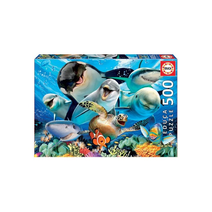 educa borras educa underwater selfies puzzle rompecabezas 500 pieza s