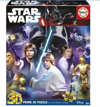 educa borras puzzle 3d 500 star wars classic 3d lenticular puzzle educa borras 20052