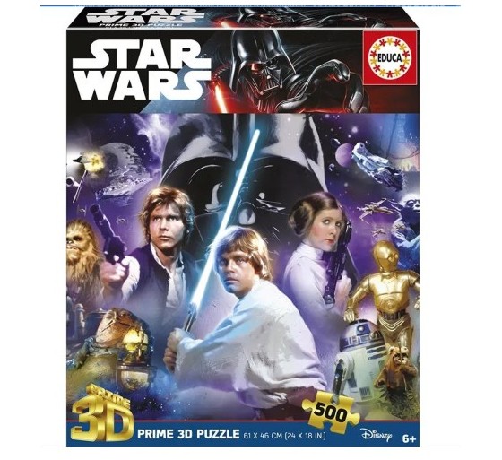 educa borras puzzle 3d 500 star wars classic 3d lenticular puzzle educa borras 20052