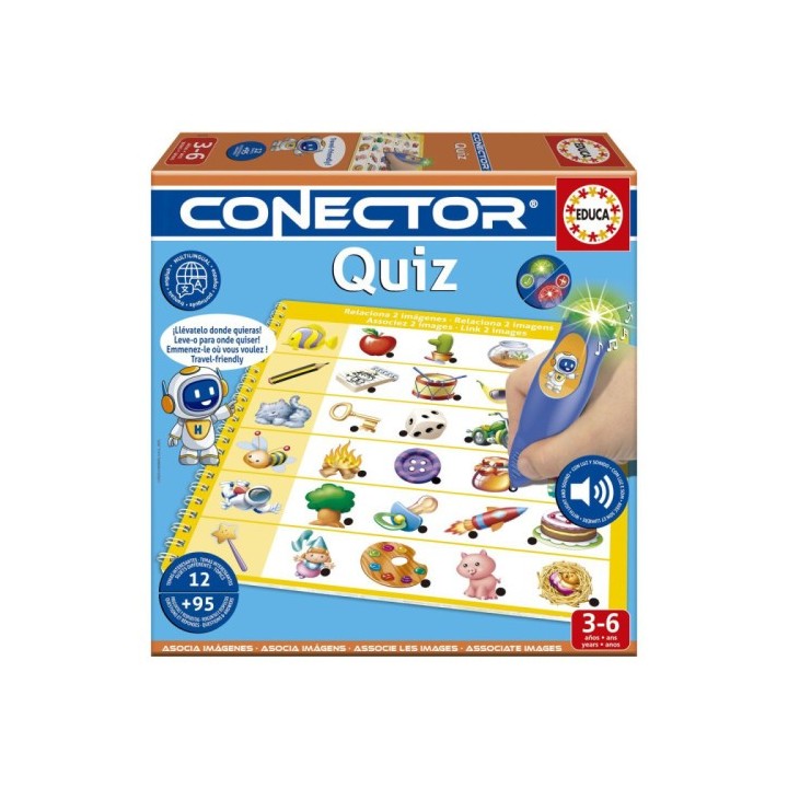 educa borras juego educativo conector quiz  multi  educa 20392