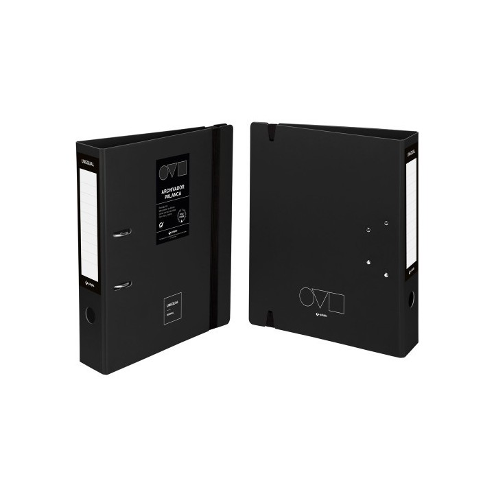 grafoplas archivador a4 65mm en polyfoam unequal minimal negro grafoplas 17262810