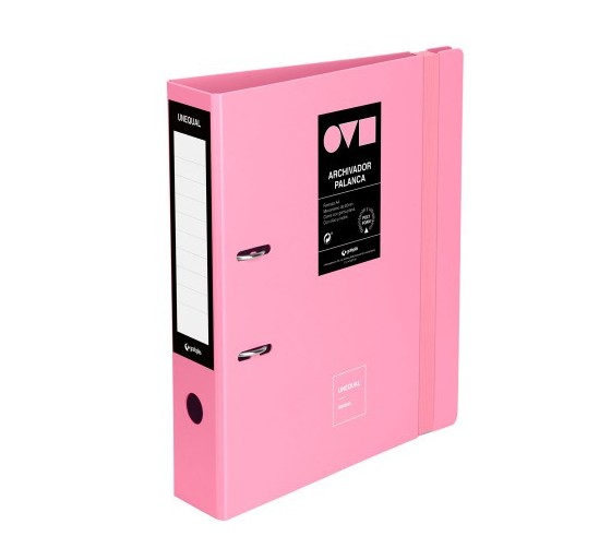 grafoplas archivador a4 65mm en polyfoam unequal minimal rosa grafoplas 17262853