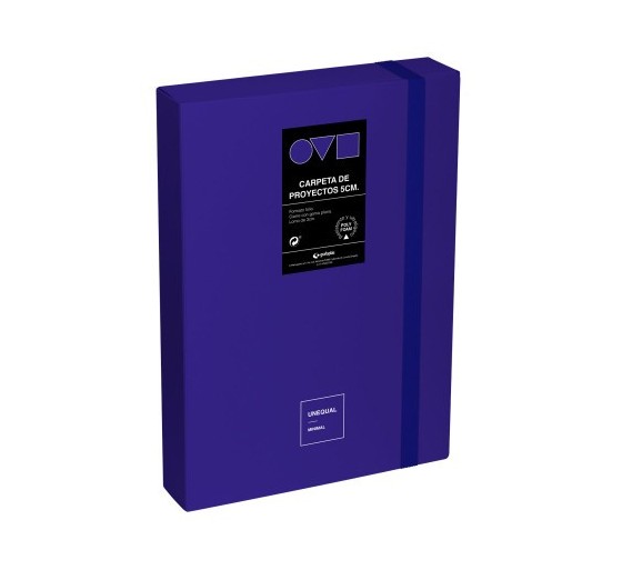 grafoplas caja de proyectos 5cm en polyfoam unequal minimal azul grafoplas 91271230