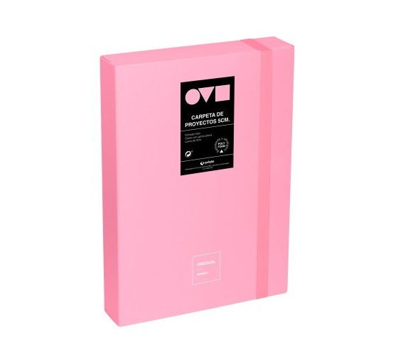 grafoplas caja de proyectos 5cm en polyfoam unequal minimal rosa grafoplas 91271253
