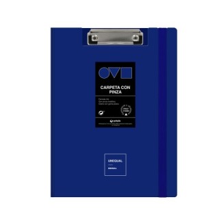 grafoplas carpeta a4 tapa polyfoam con pinza superior unequal minimal azul grafoplas 1550930