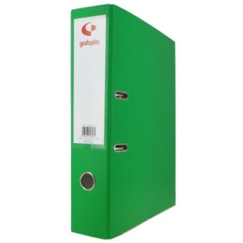 grafoplas archivador palanca 65 color verde claro folio lomo ancho 290x350x75 grafoplas 17279523  pa