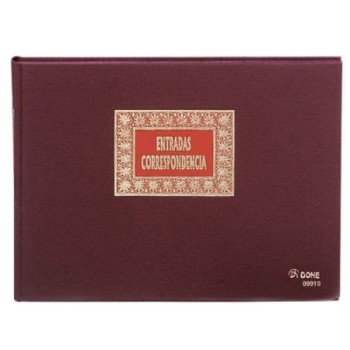 dohe libro de registros entrada correspondencia folio apaisado 100 hojas dohe 09910