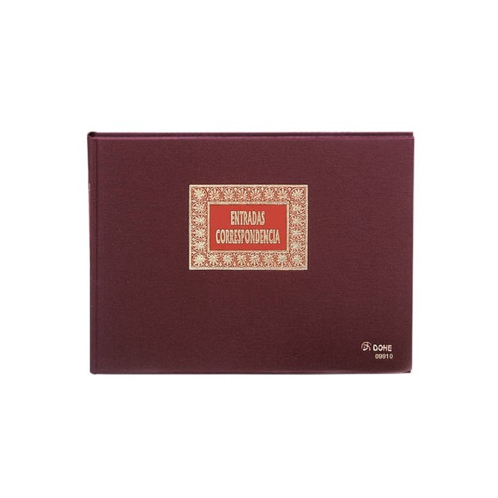 dohe libro de registros entrada correspondencia folio apaisado 100 hojas dohe 09910