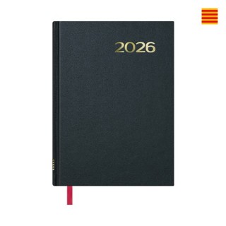 dohe agenda 2026 sintex dia pagina 14 x 20 cm. color negro catalan dohe 11408   26