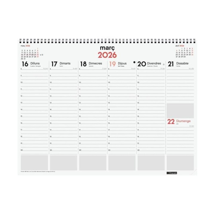 vade 26 finocam planif espiral sv/v cat