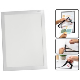 faibo marco magnetico adhesivo a4 gris faibo 40101