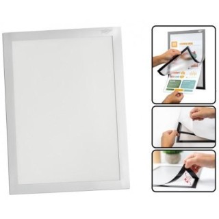 faibo bolsa 2 marcos magneticos adhesivos a4 gris faibo 40601