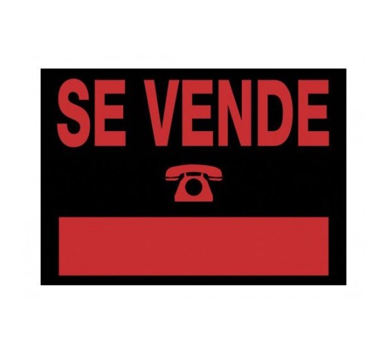 archivo 2000 cartel se vende 500x230 mm pvc negro archivo 2000 6162 ne