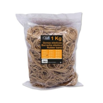 office club bolsa 1 kg. gomas elasticas no 60 de 6 cm. largo office club 300827