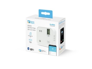 garza detector de seguridad de co smart wifi garza 401705c