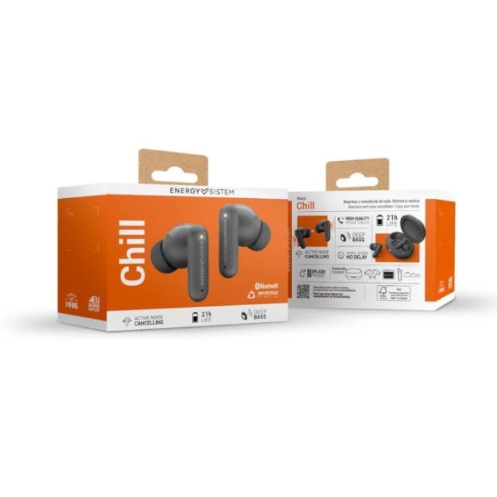 energy sistem auriculares chill anc black