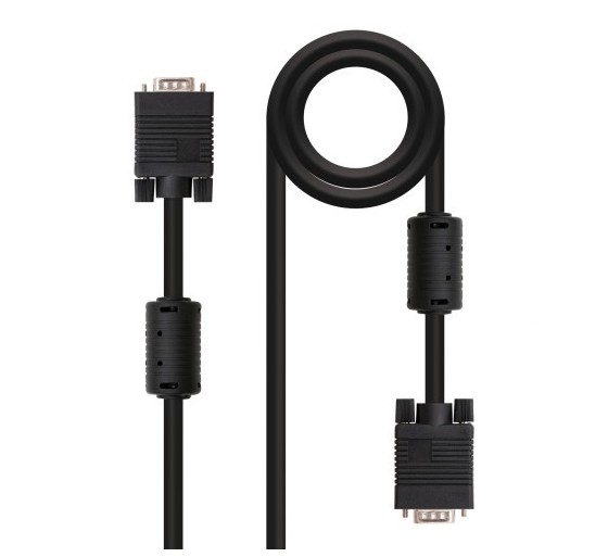 nanocable nanocable svga con ferrita, hdb15/m hdb15/m, 6.0 m  10.15.0106