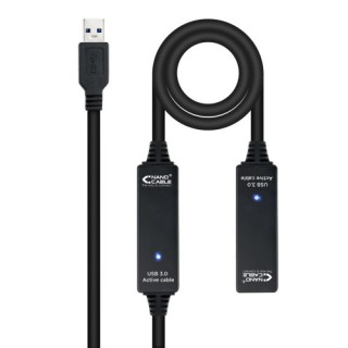 nanocable nanocable cable usb 3.0 prolongador con amplificador, tipo a/m a/h, 15m