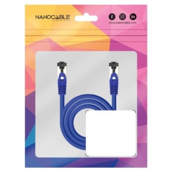nanocable cable red cat. 8.1 2ghz sstp azul 0,25m