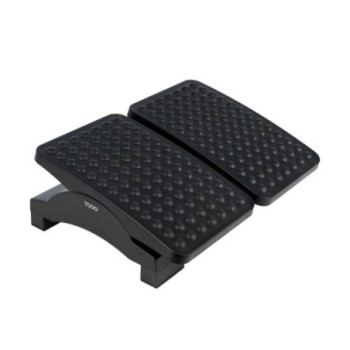 tooq tooq reposapies ajustable en altura e inclinacion, negro