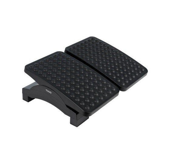 tooq tooq reposapies ajustable en altura e inclinacion, negro