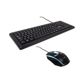 pack teclado+raton cool florida rgb combo teclado espanol rgb cable usb