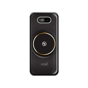 powerbank cool 10000mah+qi wireless black tipo c lightning usb micro 2xusb a 1xtipo c