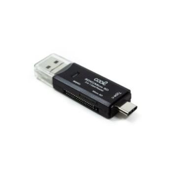 lector tarjetas cool 3 en 1  tipo c micro usb usb  sd sdhc microsd microsdxc xd