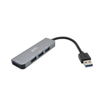 hub usb universal cool 4 puertos usb  2.0 3.0  1xusb 3.0 3xusb 2.0 hdmi 4k 30hz aluminio gris