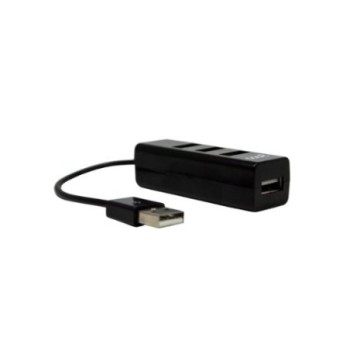 hub usb 2.0 universal cool 4 puertos usb negro medida cable 14cm compatible windows, mac y linux