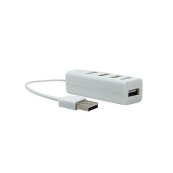 hub usb 2.0 universal cool 4 puertos usb blanco medida cable 14cm compatible windows, mac y linux