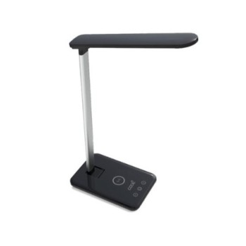 lampara led+base carga qi cool fold negro 3 modo luz carga 5 15w plegable