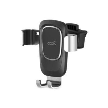 soporte coche cool gravity para movil negro 360o cabezal giratorio