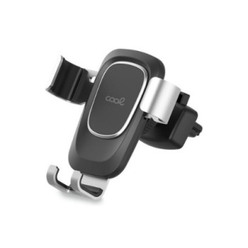 soporte coche cool gravity para movil negro 360o cabezal giratorio