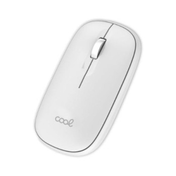 raton inalambrico cool slim 2in1 white 1200dpi usb bluetooth plug