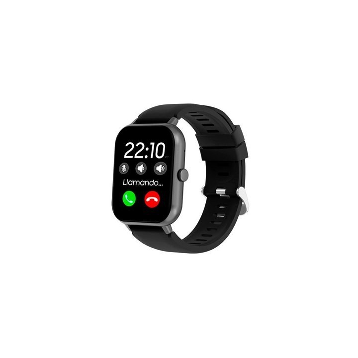 smartwatch cool forest negro 1.83  correa silicona 20mm ip67 bluetooth