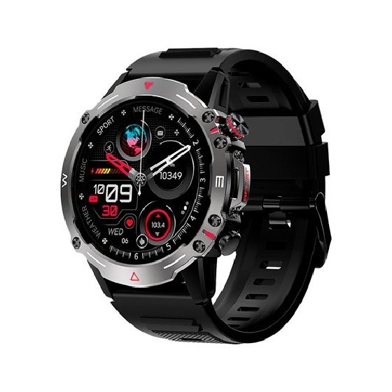 smartwatch cool amoled adventure negro 1.43  correa silicona 22mm ip67 bluetooth 5.2