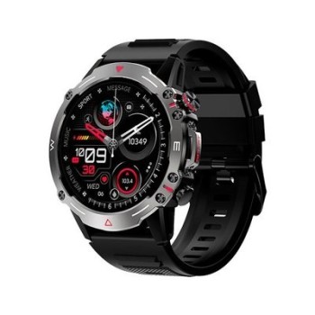 smartwatch cool amoled adventure negro 1.43  correa silicona 22mm ip67 bluetooth 5.2