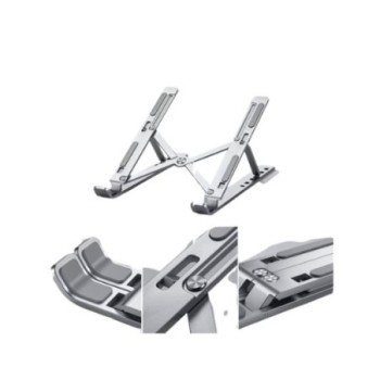 soporte portatil cool aluminio 240x44x10mm ancho max 160mm