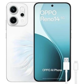 oppo oppo reno14 5g  12gb 256gb opal white+cable