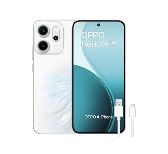 oppo oppo reno14 5g  12gb 256gb opal white+cable
